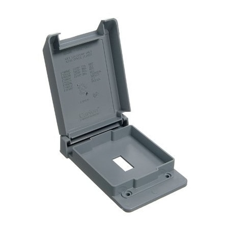 Abb Electrical Box Cover, 1 Gang, Rectangular, Non-Metallic E98SSCN-CAR